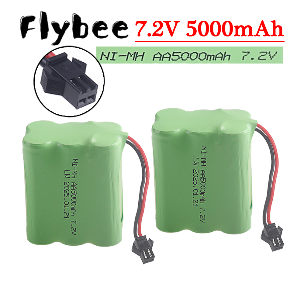 Rc Hobby & Maskinservice I Eskilstuna - (SM-2P Plug) 7.2V 5000mah NiMH Battery