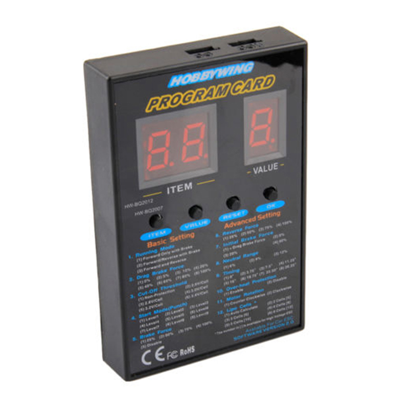 Rc Hobby Grade Plane - Original Hobbywing ESC program Card for