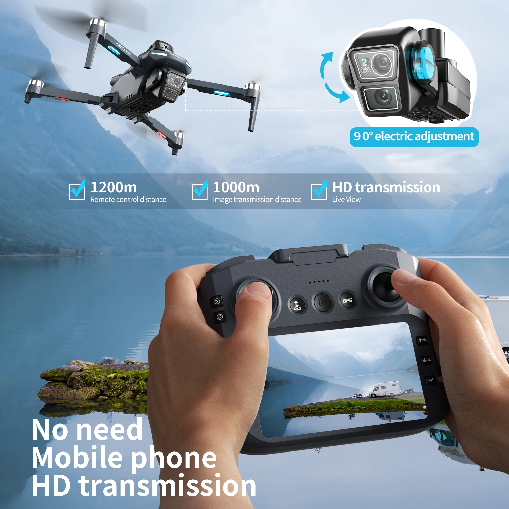 Original XT606 Drone Professio - огляд і ціна Rc Hobby China