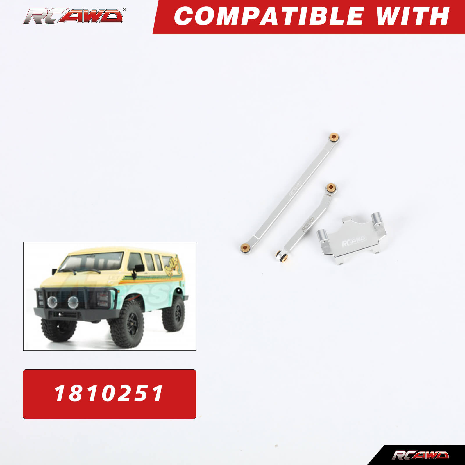 RCAWD Alloy CR18P Servo Mount  - огляд і ціна Rc Hobby Warehouse