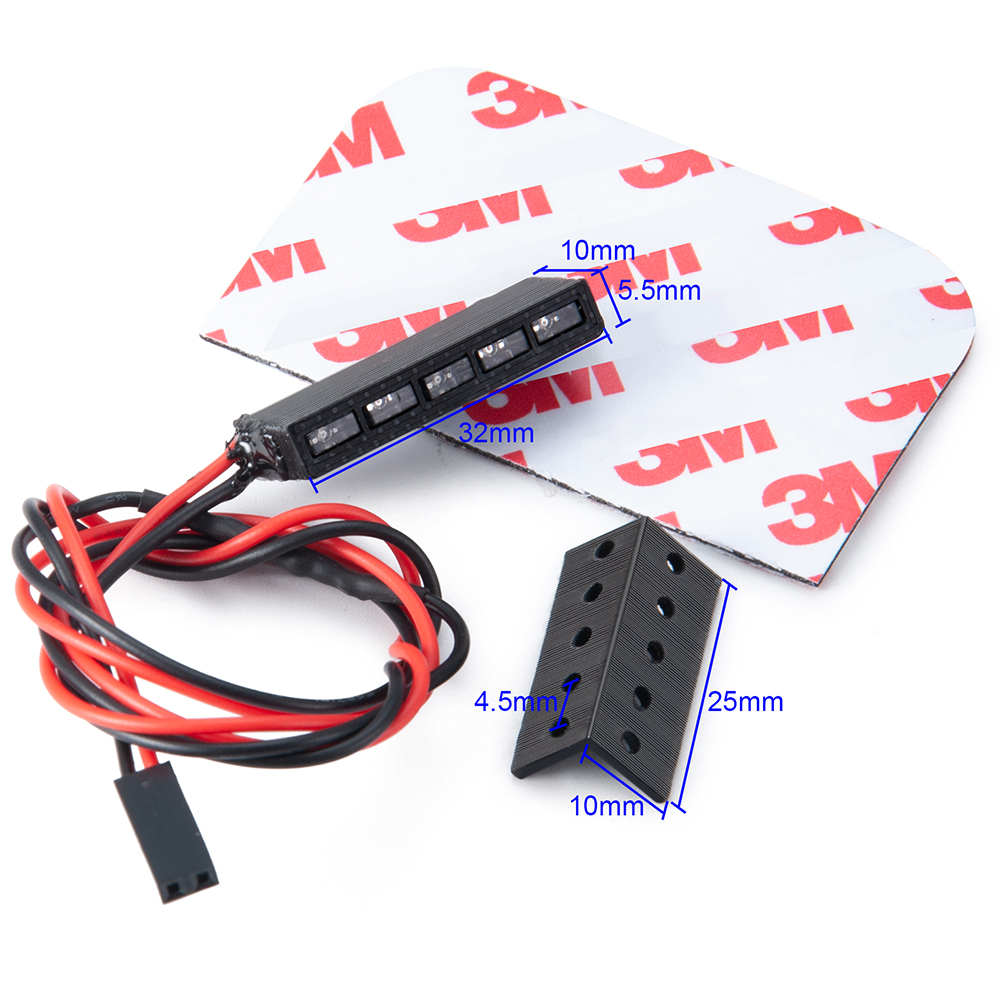 YEAHRUN Red/Yellow 32/65mm Lig - огляд і ціна Rc Hobby Warehouse