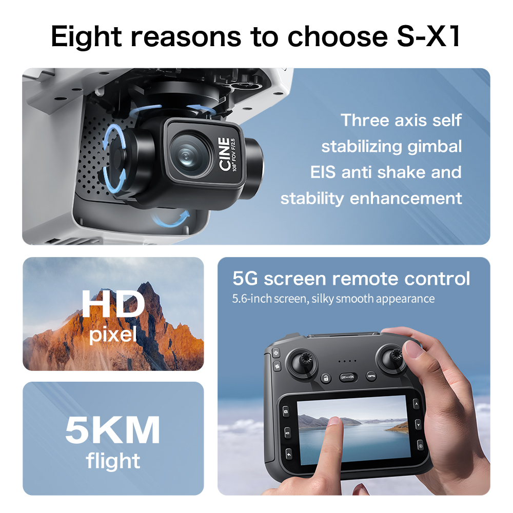 Top Deal S-X1 MAX GPS Drone 3  - огляд і ціна Rc Hobby China