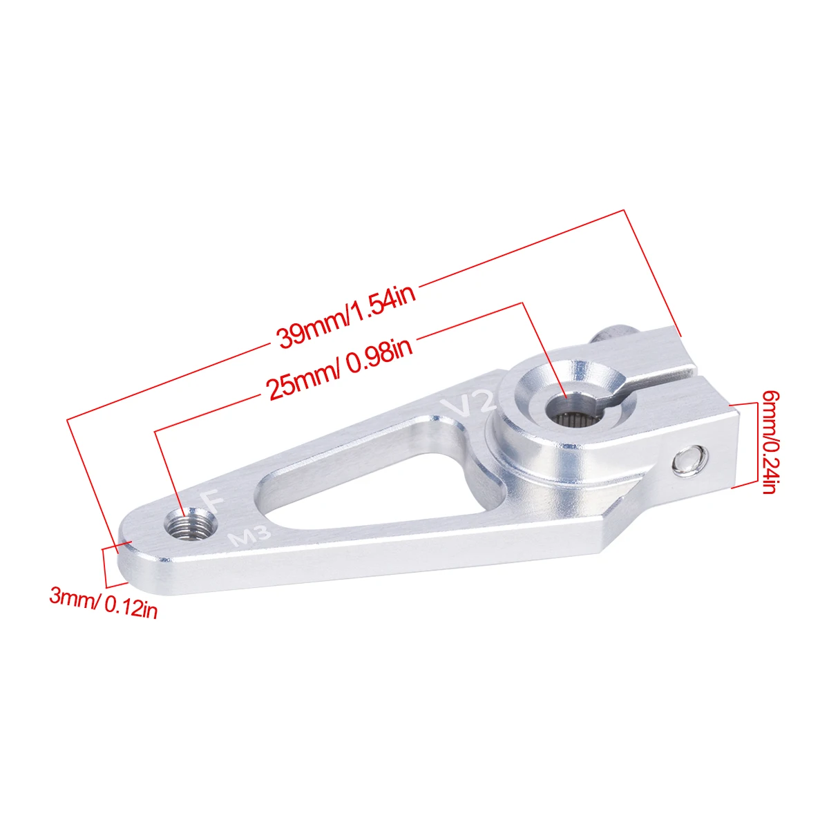 39mm M3 7075 Aluminum 25T Serv - огляд і ціна Rc Hobby Factory